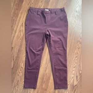 Faded Glory Women's Jeggings - Burgundy